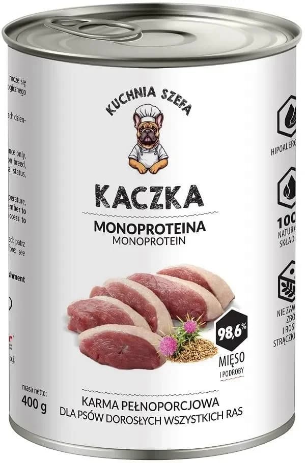 KUCHNIA SZEFA Kaczka Monoproteinowa 400g