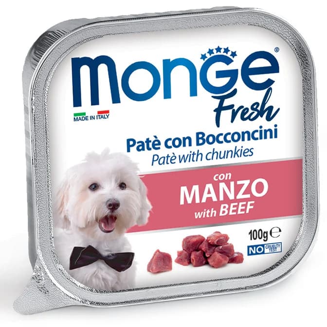 Monge Fresh Paté con Bocconcini Manzo 100 g