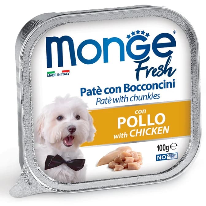 Monge Fresh Paté con Bocconcini Pollo 100 g