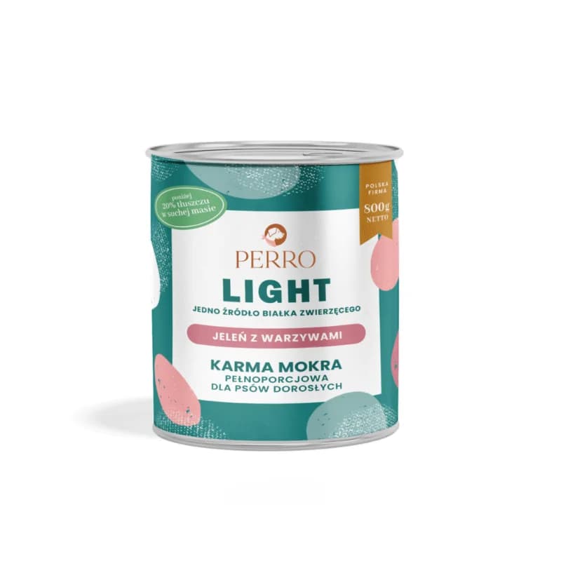 PERRO LIGHT Jeleń z Warzywami 400g