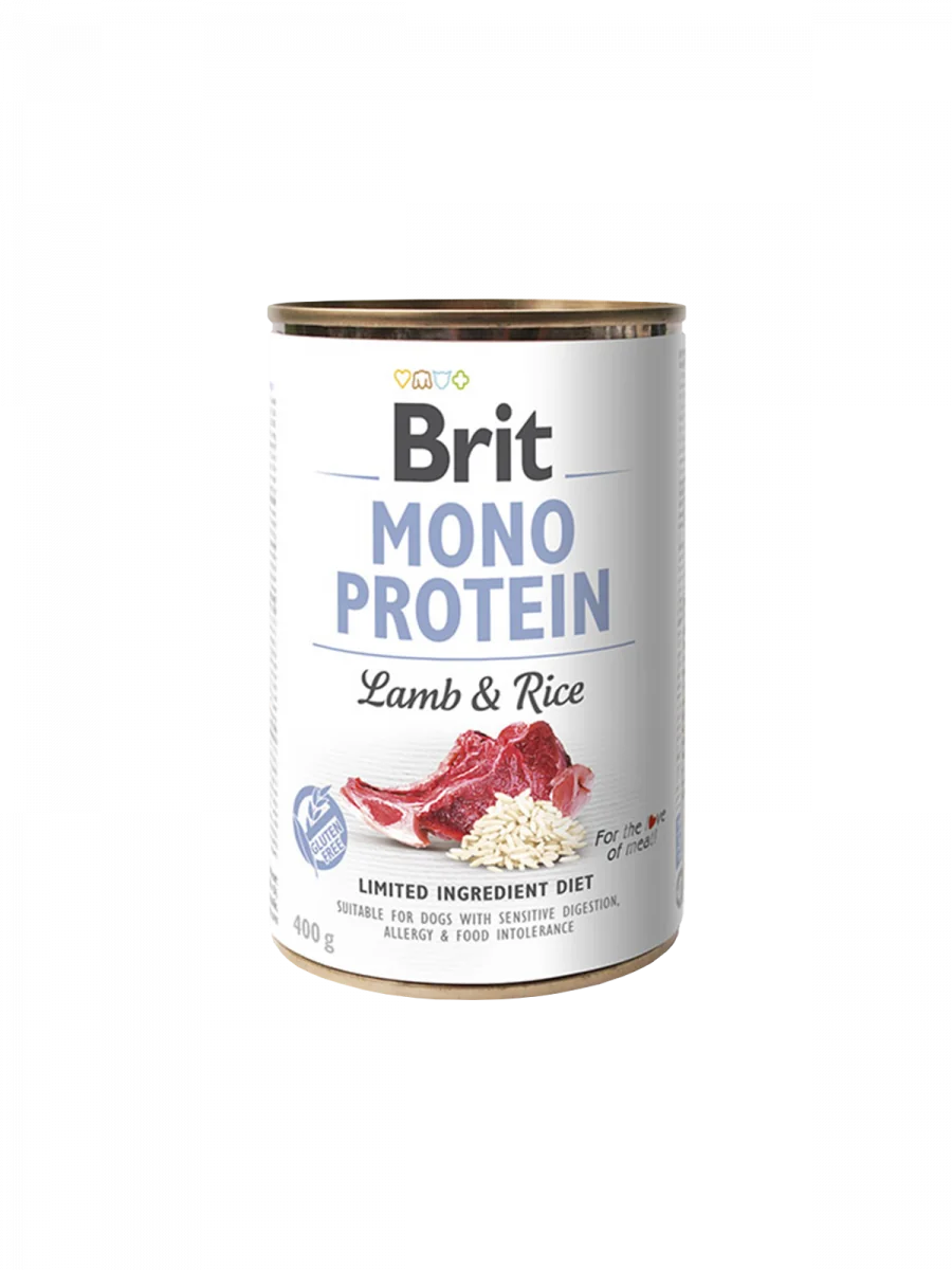 Brit Mono Protein Jagnięcina z Ryżem 400g