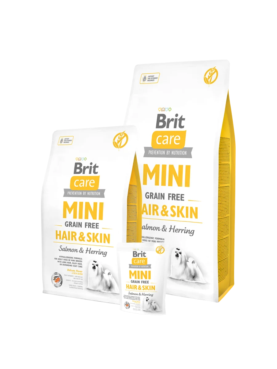 Brit Care Mini Grain Free Hair & Skin Salmon & Herring 2kg