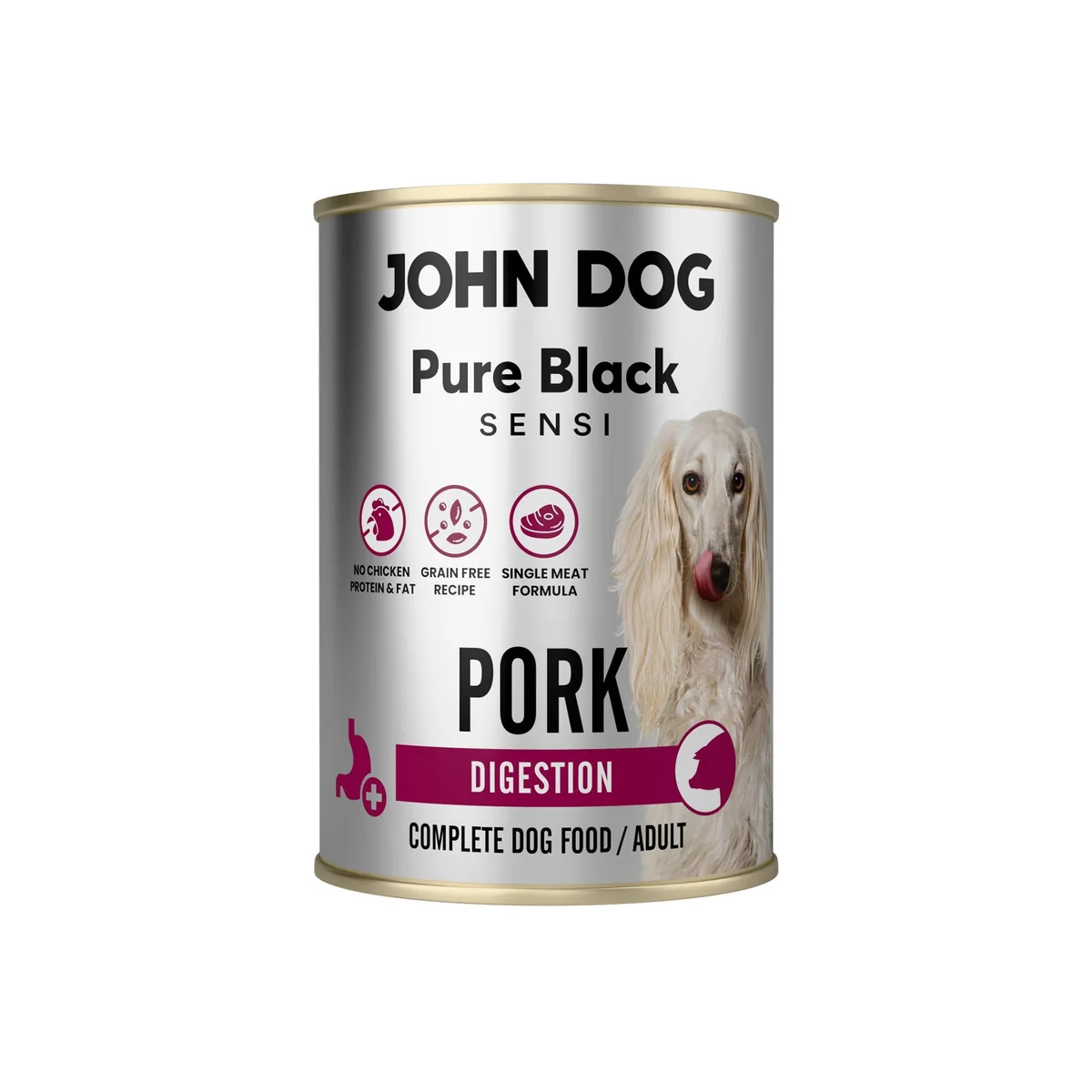 John Dog Pure Black Sensi Digestion Wieprzowina 400g
