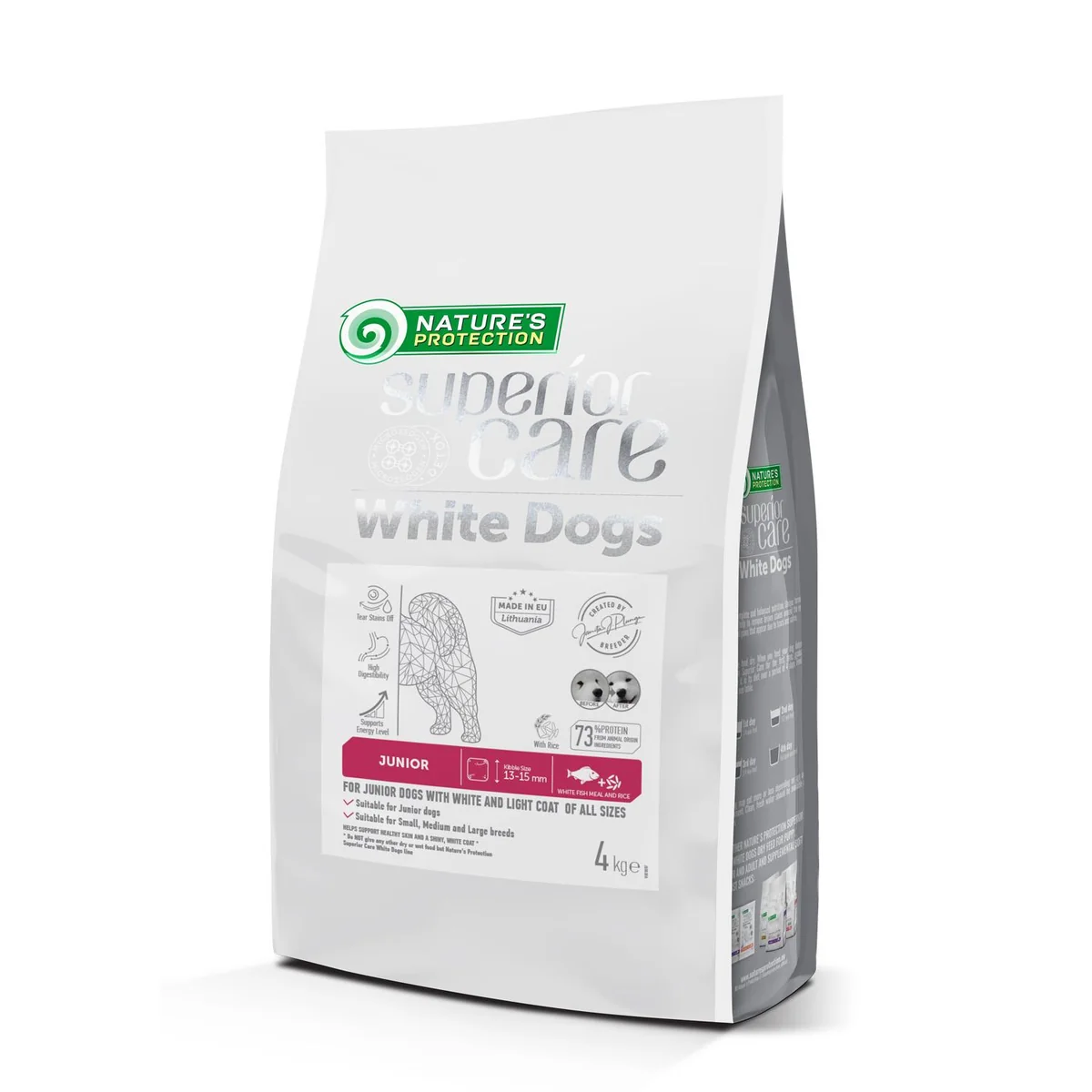 Nature's Protection Superior Care White Dogs Junior 1,5 kg