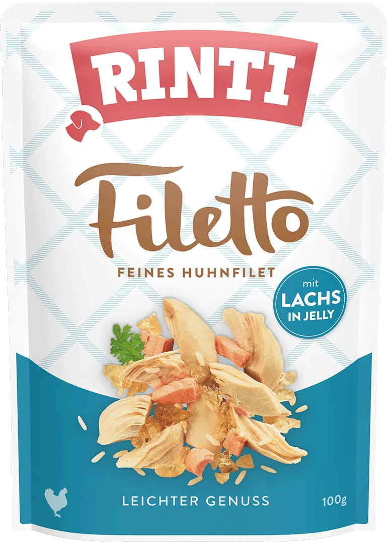 Rinti Filetto Huhnfilet mit Lachs in Jelly 100 g