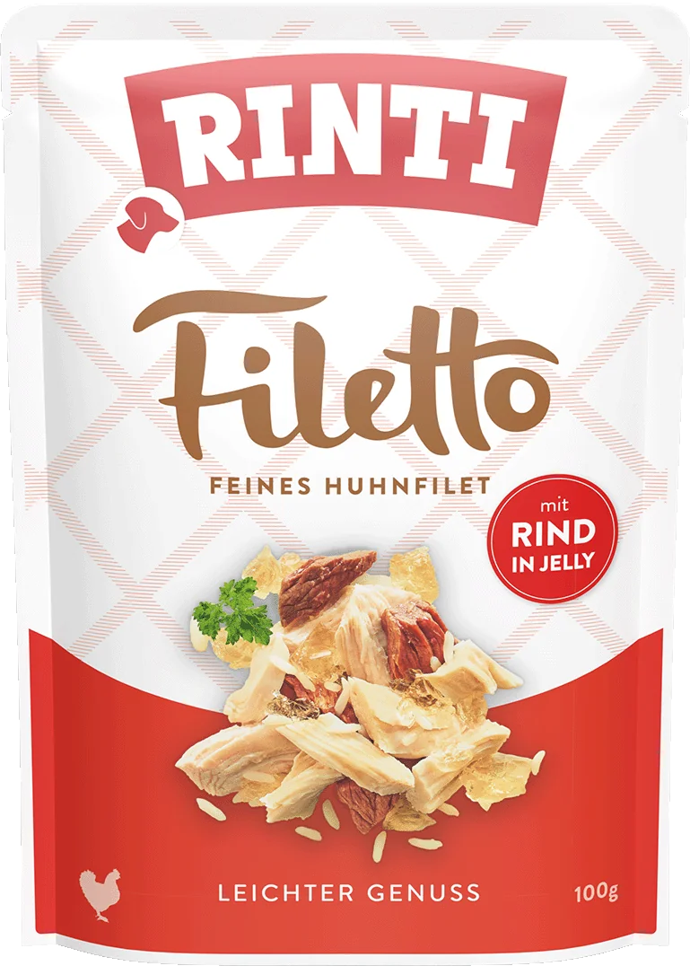 Rinti Filetto Huhnfilet mit Rind in Jelly 100 g