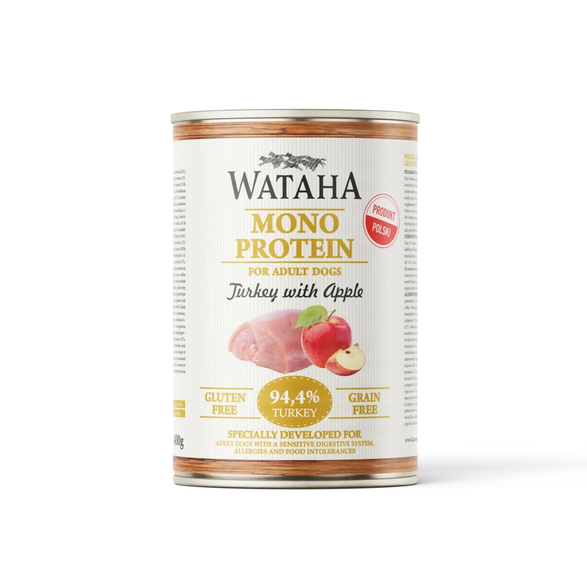 Wataha Mono Protein Adult Indyk z Jabłkiem 400 g