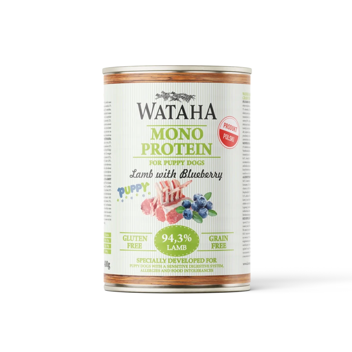 Wataha Mono Protein Puppy Jagnięcina z Borówką Amerykańską 400 g
